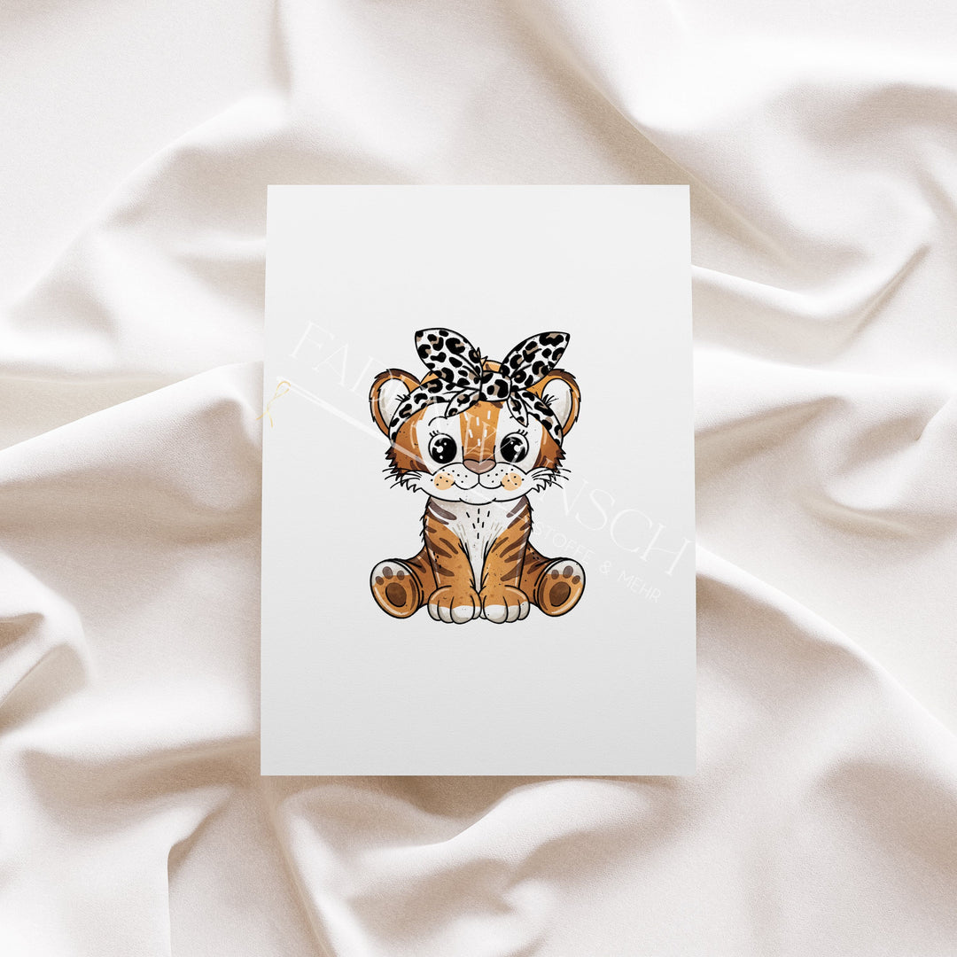 Vorbestellung | Bügelbild "Tiegerchen Leo" fadenwunsch 