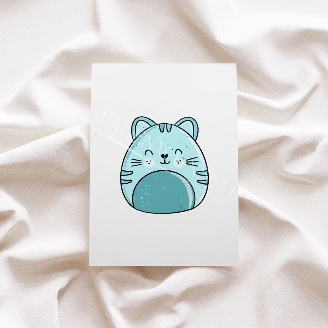 Vorbestellung | Bügelbild "Flauschis Katze" fadenwunsch 