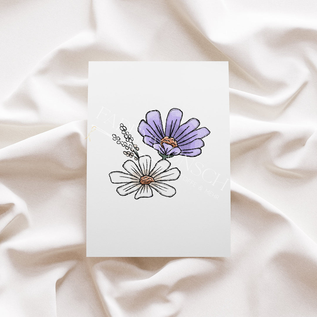 Vorbestellung | Bügelbild "Flower Time" fadenwunsch 