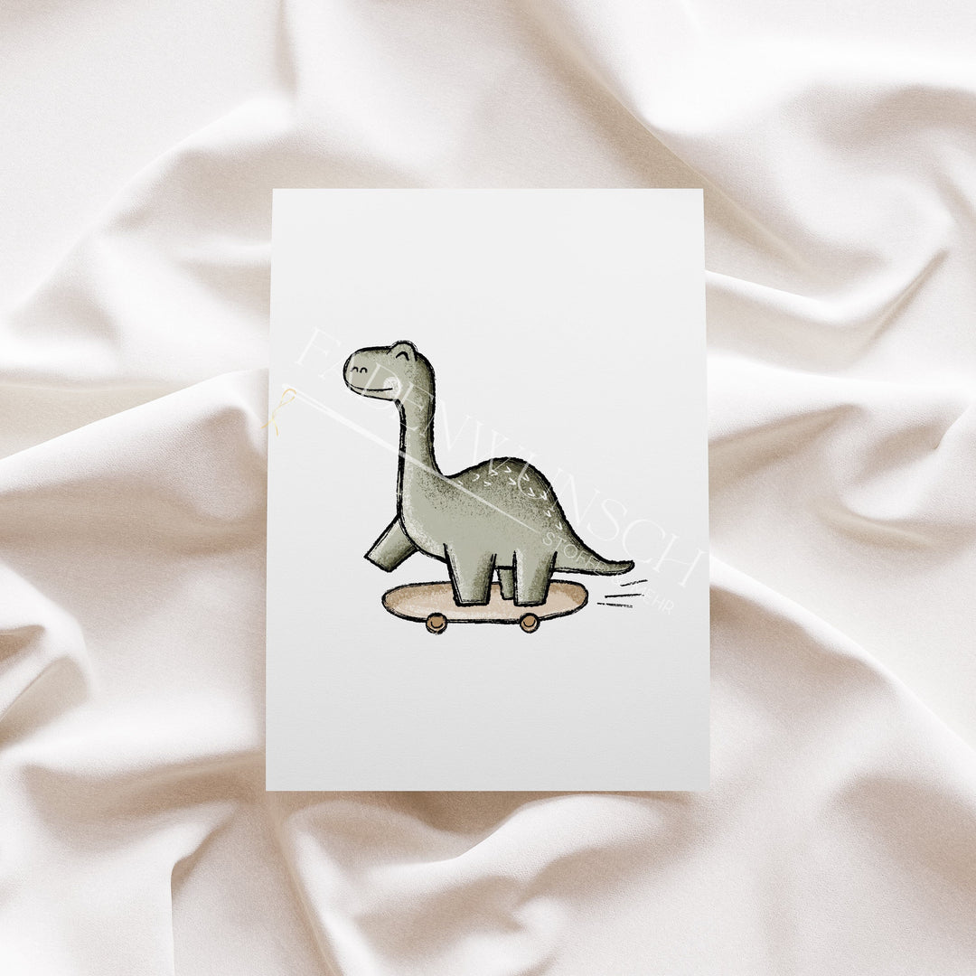 Vorbestellung | Bügelbild "Dino Roll 1" fadenwunsch 