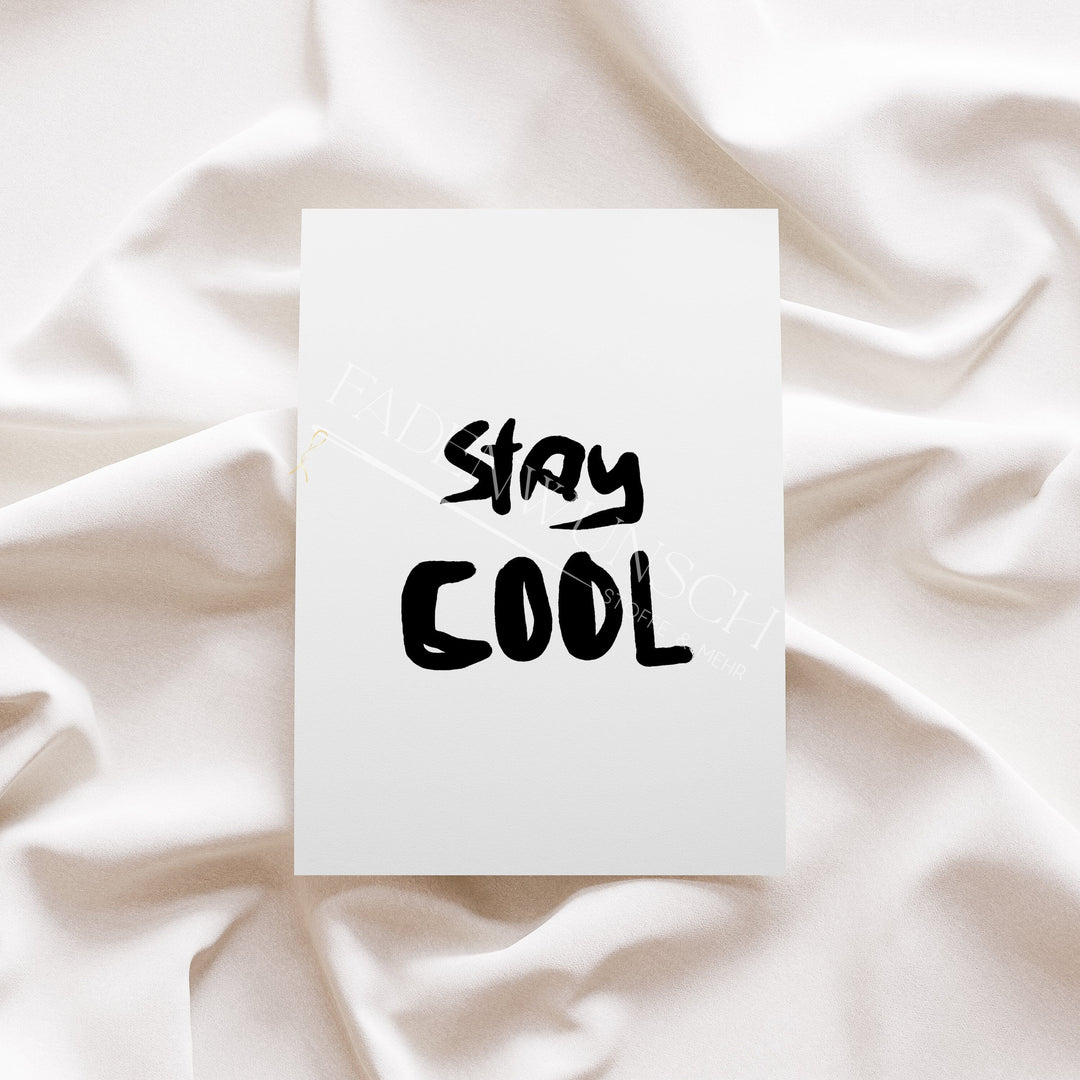 Vorbestellung | Bügelbild "Be Unique Stay Cool" fadenwunsch 