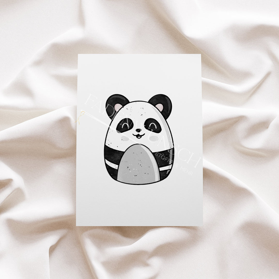 Vorbestellung | Bügelbild "Flauschis Pandabär" fadenwunsch 