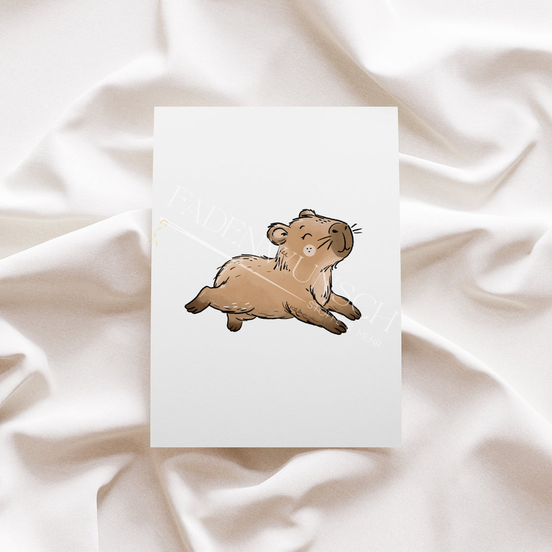 Vorbestellung | Bügelbild "Capybarazeit Boy 3" fadenwunsch 