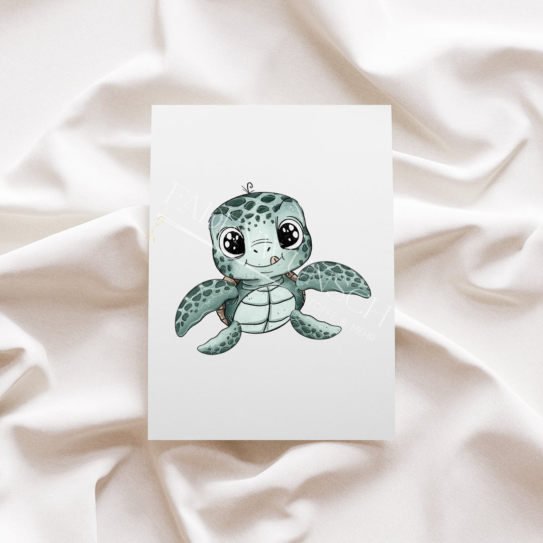 Vorbestellung | Bügelbild "Schildkrötenliebe 2" fadenwunsch 