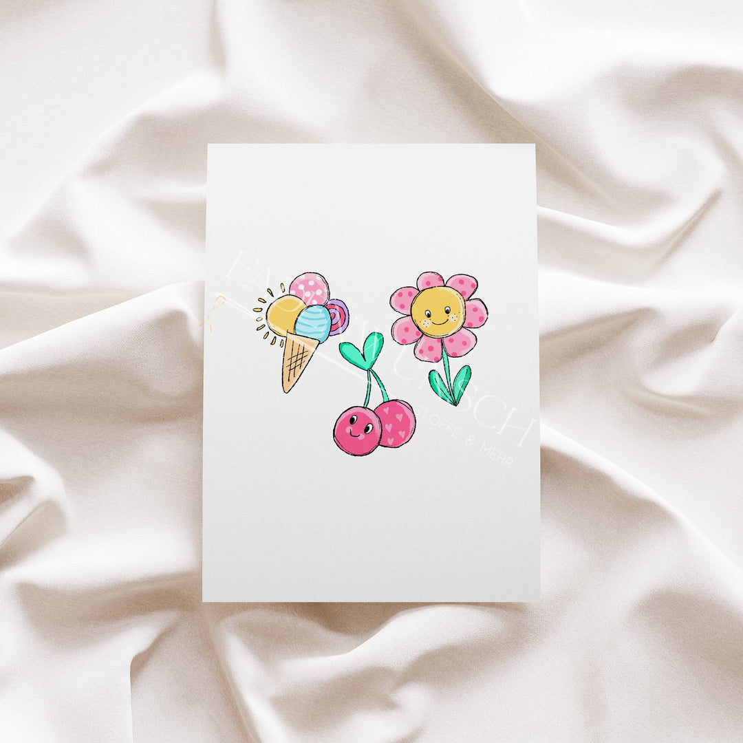 Vorbestellung | Bügelbild "Bunter Sommer 2" fadenwunsch 