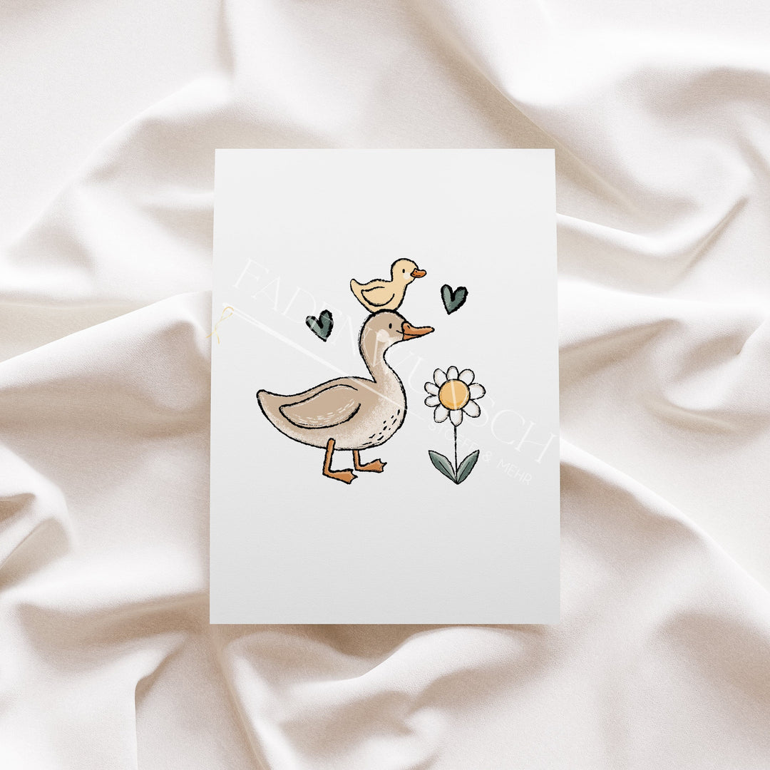 Vorbestellung | Bügelbild "Entenglück Kombi 2" fadenwunsch 