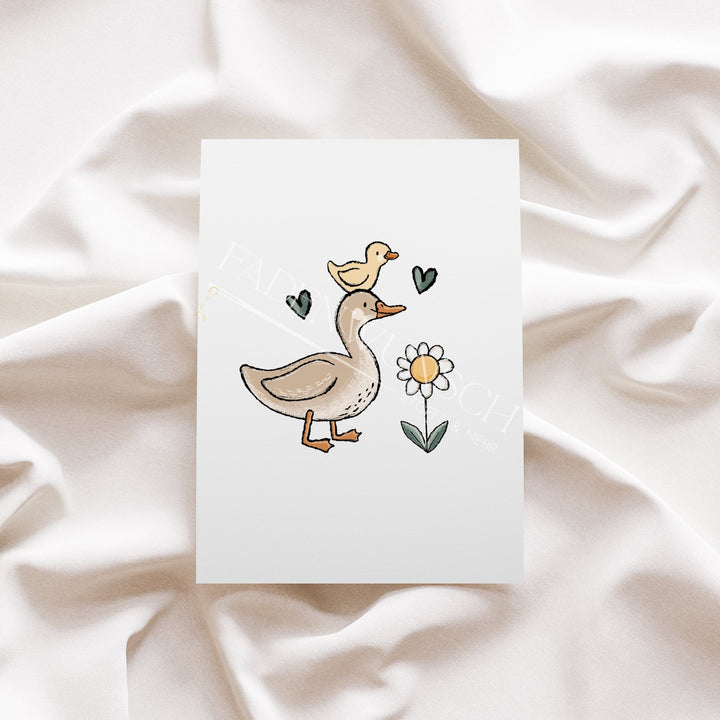 Vorbestellung | Bügelbild "Entenglück Kombi 2" fadenwunsch 