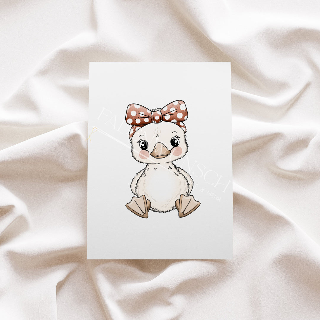 Vorbestellung | Bügelbild "Gänsebaby Girl" fadenwunsch 