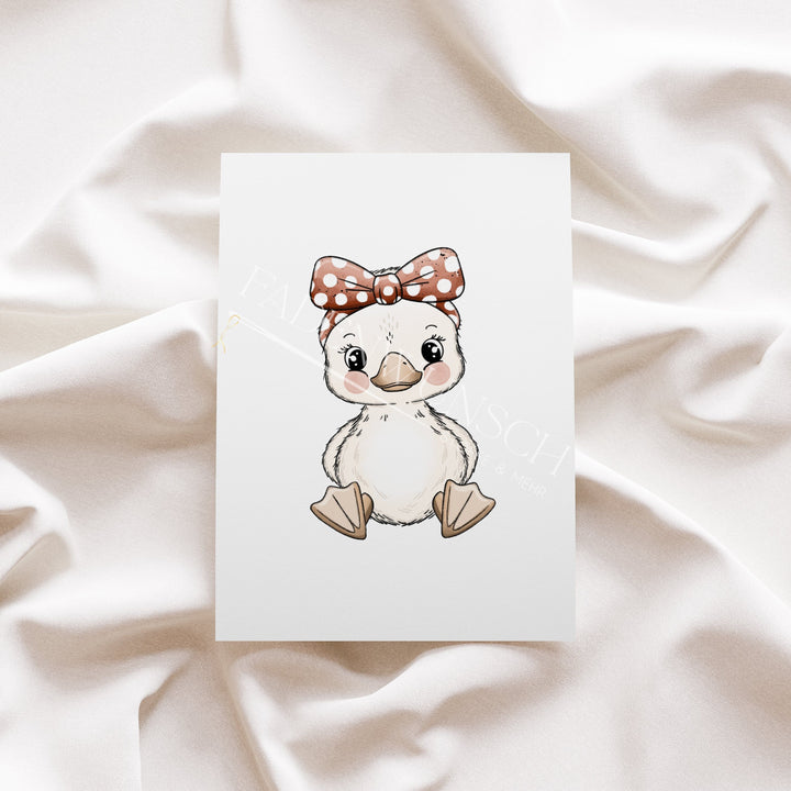 Vorbestellung | Bügelbild "Gänsebaby Girl" fadenwunsch 