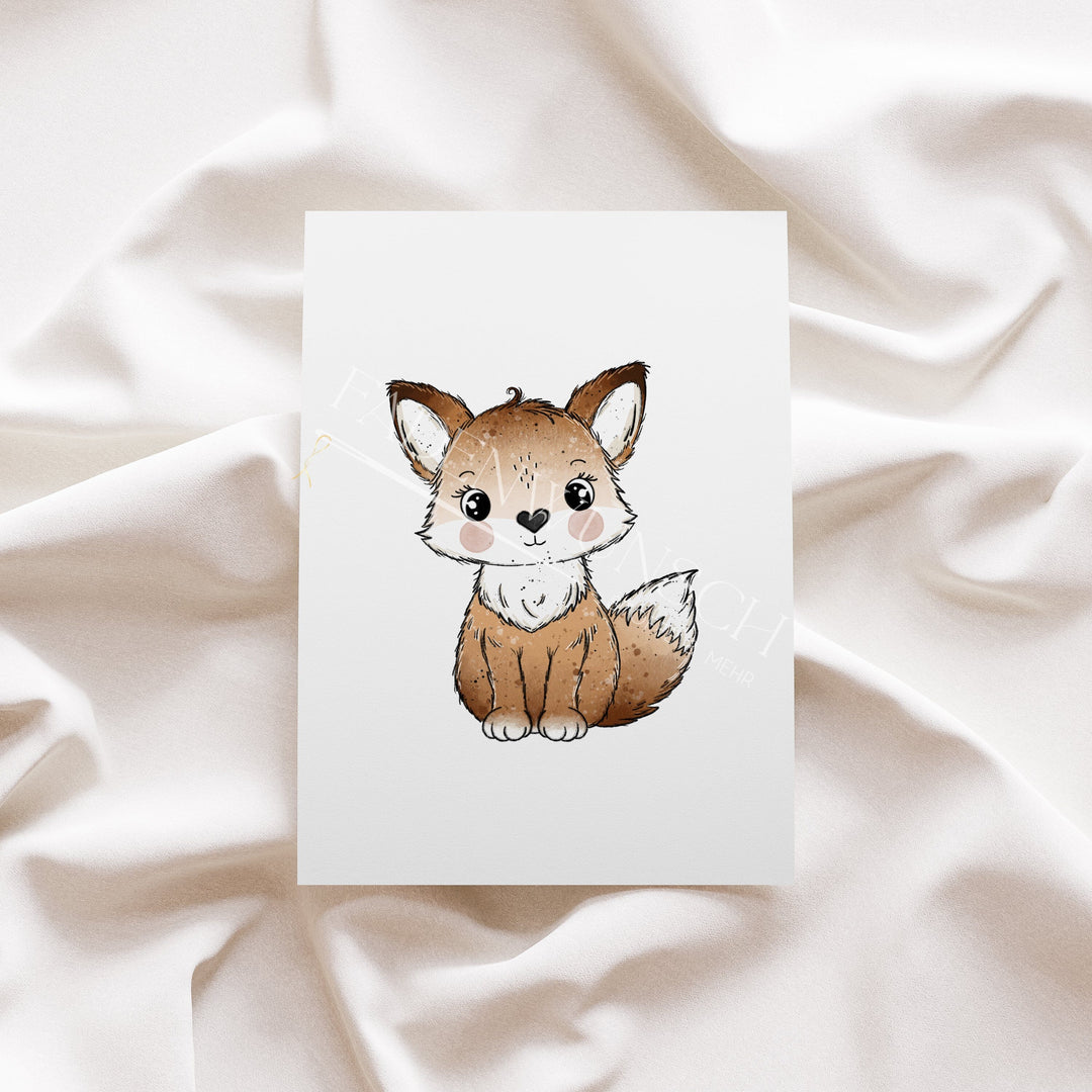 Vorbestellung | Bügelbild "Fox World 1" fadenwunsch 