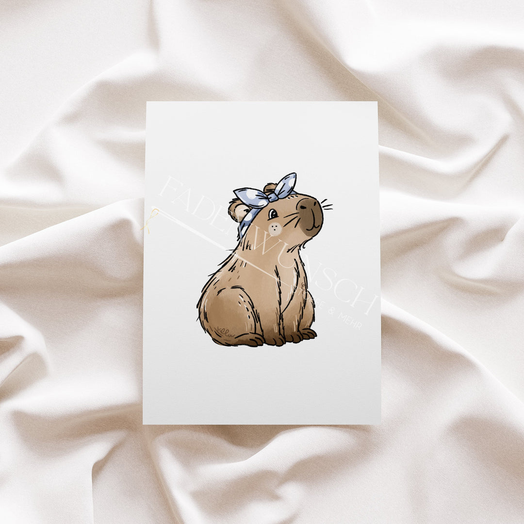 Vorbestellung | Bügelbild "Capybarazeit Girl 1" fadenwunsch 