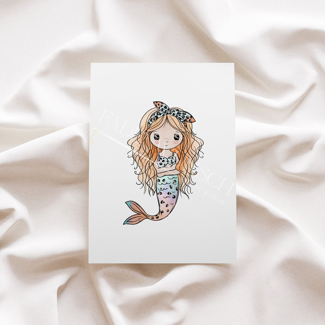 Vorbestellung | Bügelbild "Mermaid Dreams Leo 1" fadenwunsch 