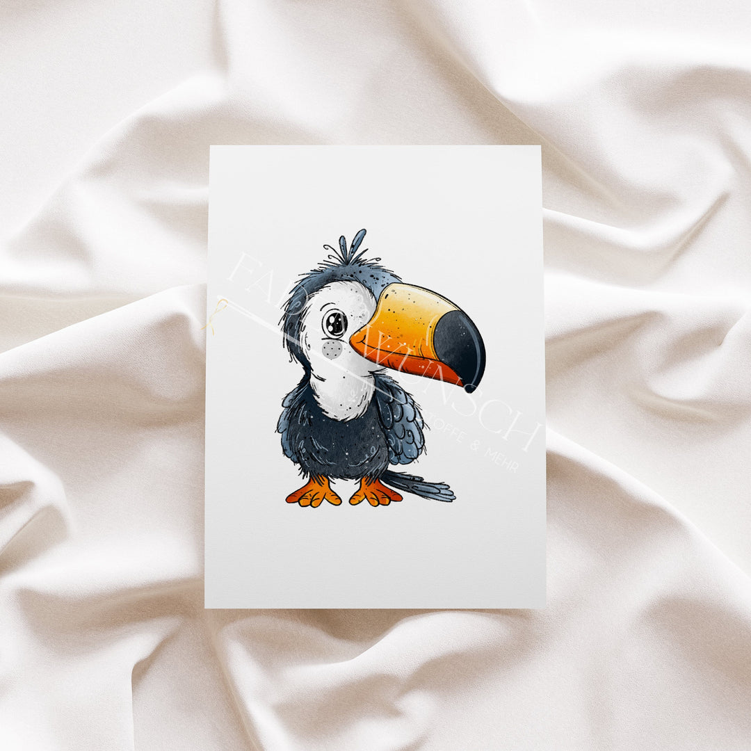 Vorbestellung | Bügelbild "Kleiner Tucan 1" fadenwunsch 