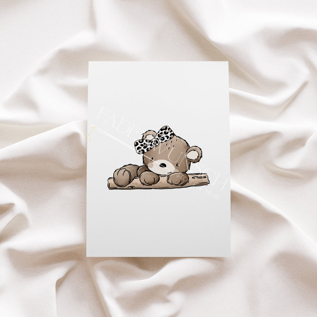 Vorbestellung | Bügelbild "Herbstbär Leo 2" fadenwunsch 