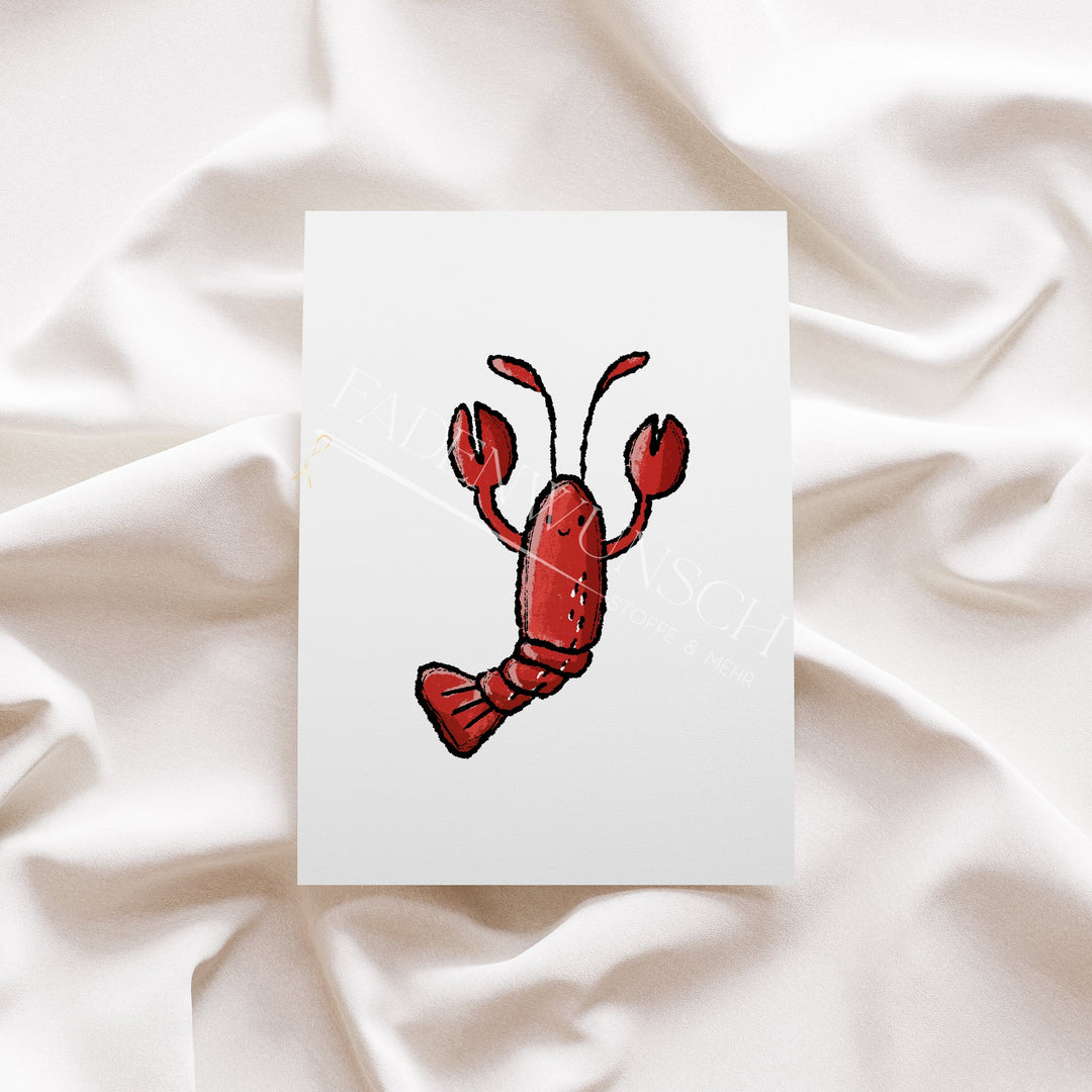 Vorbestellung | Bügelbild "Beach Day Hummer" fadenwunsch 