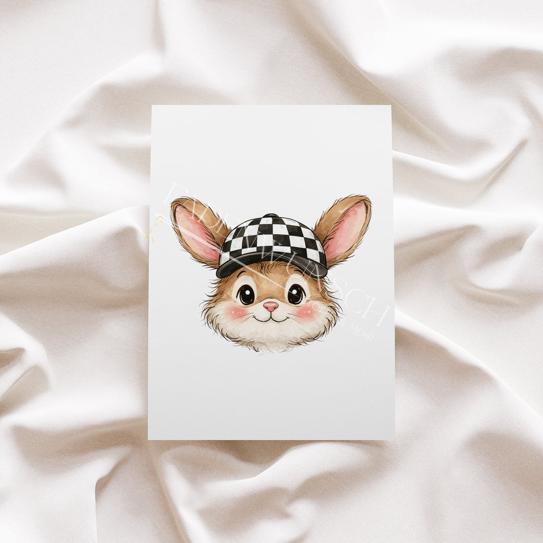 Vorbestellung | Bügelbild "Urban Easter Friends Hase" fadenwunsch 