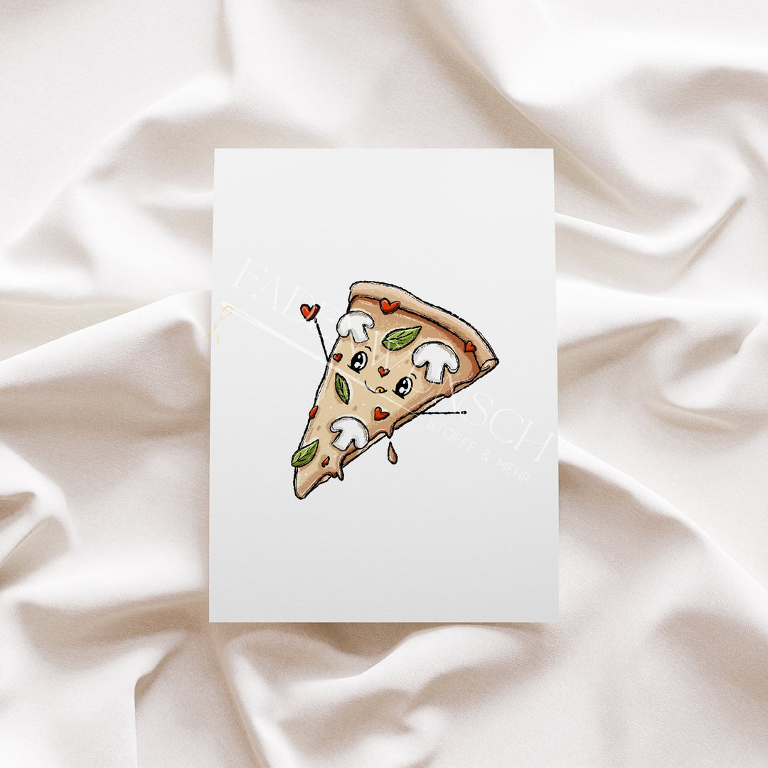 Vorbestellung | Bügelbild "Pizzalein Pilze" fadenwunsch 