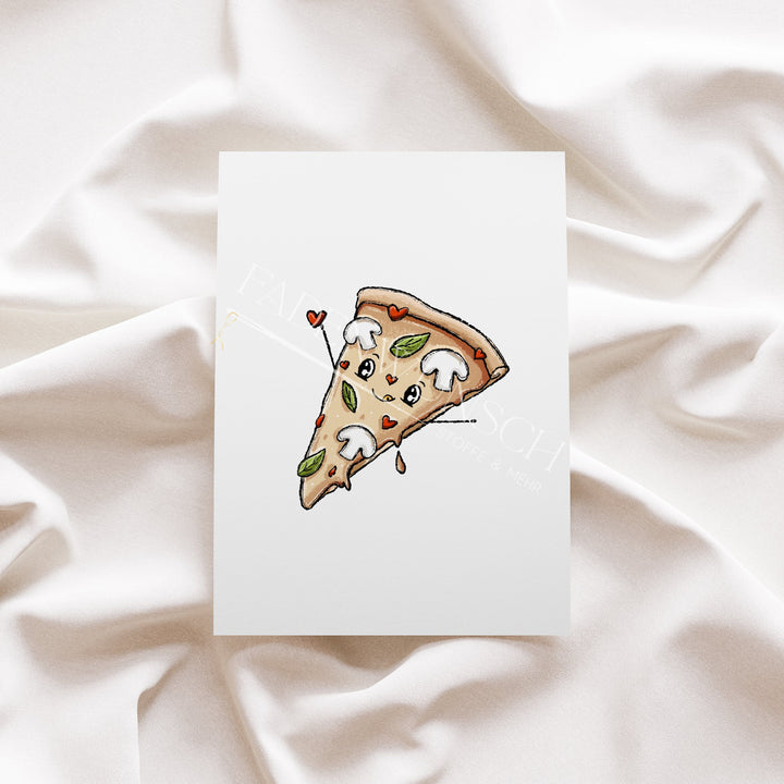 Vorbestellung | Bügelbild "Pizzalein Pilze" fadenwunsch 