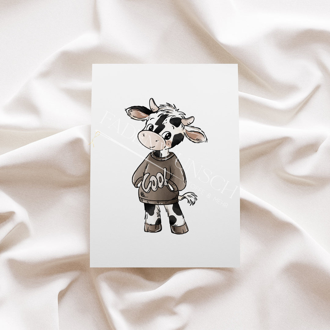 Vorbestellung | Bügelbild "Kuhzeit Boy 1" fadenwunsch 