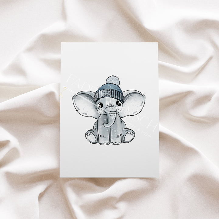 Vorbestellung | Bügelbild "Winter Elephant Boy" fadenwunsch 