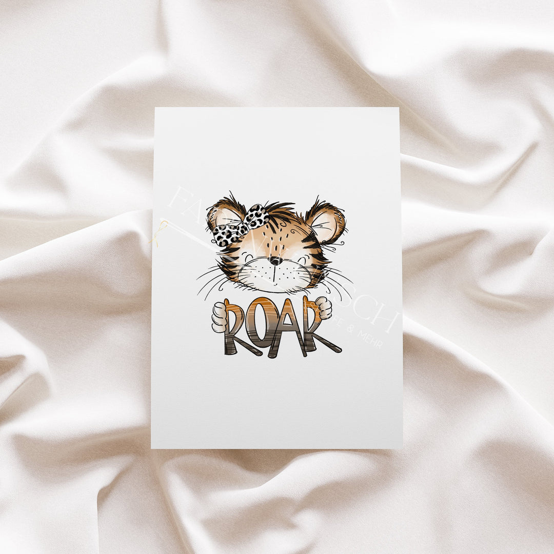 Vorbestellung | Bügelbild "Tiger Roar 4" fadenwunsch 