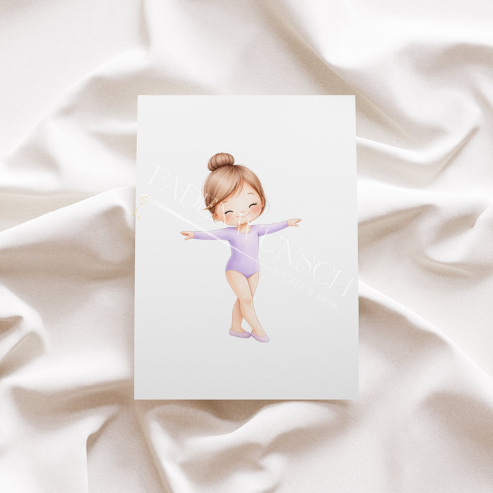 Vorbestellung | Bügelbild "Turnermädchen 2" fadenwunsch 