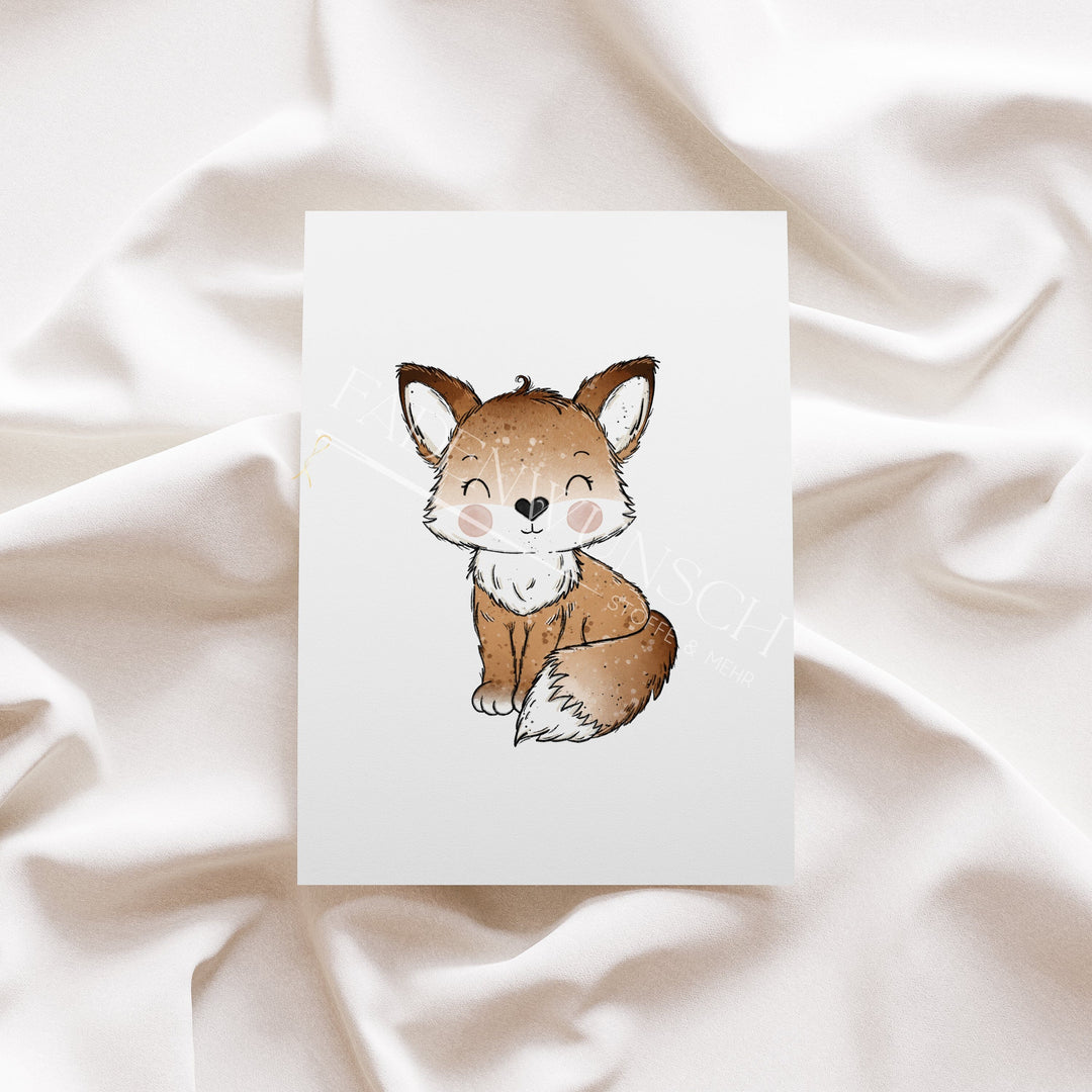 Vorbestellung | Bügelbild "Fox World 2" fadenwunsch 