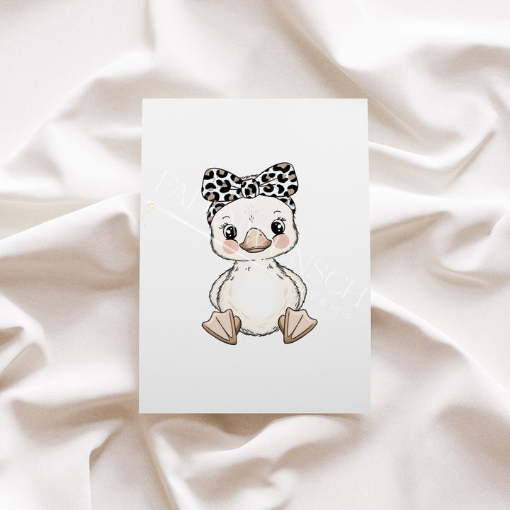Vorbestellung | Bügelbild "Gänsebaby Girl Leo" fadenwunsch 