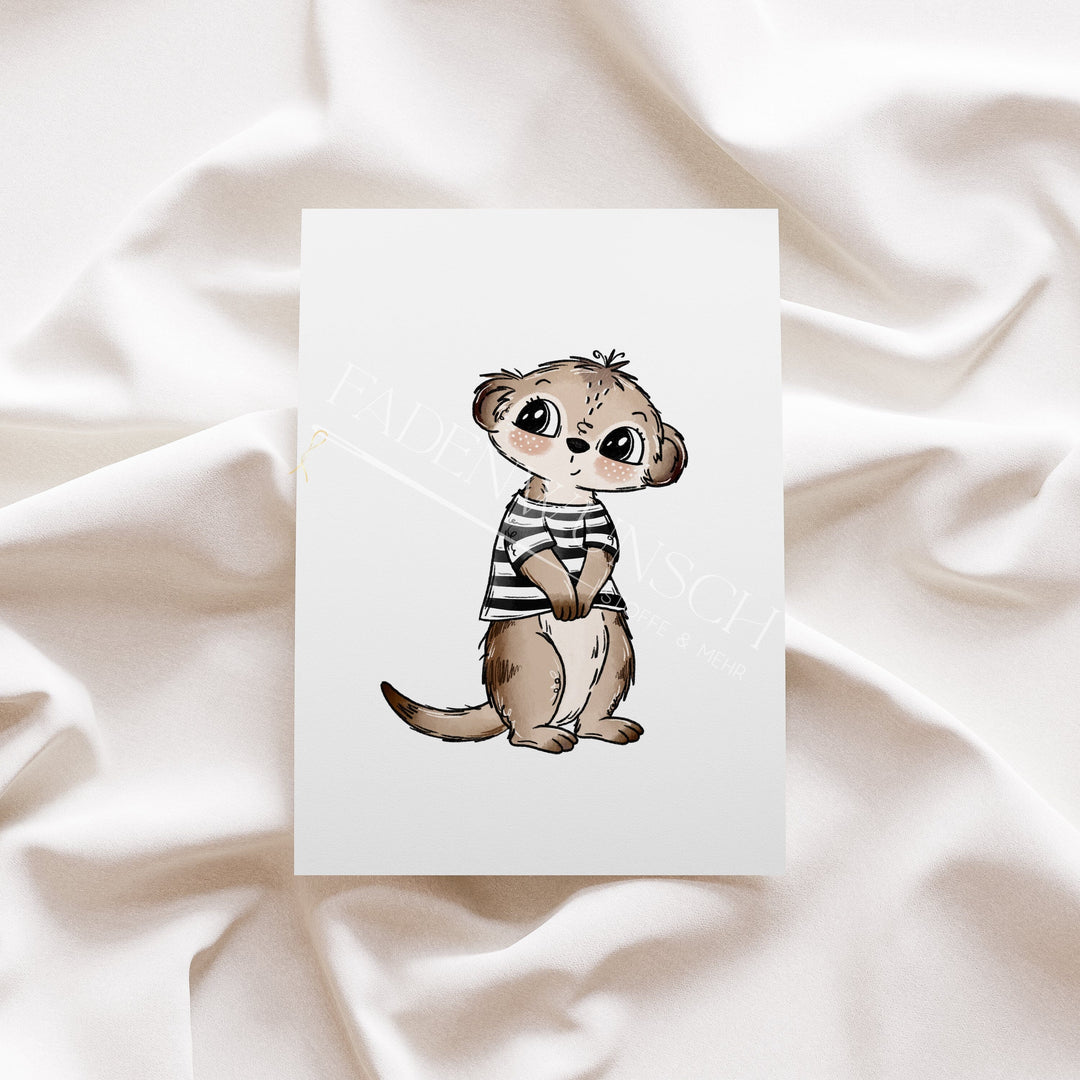 Vorbestellung | Bügelbild "Little Bandits Creme 5" fadenwunsch 