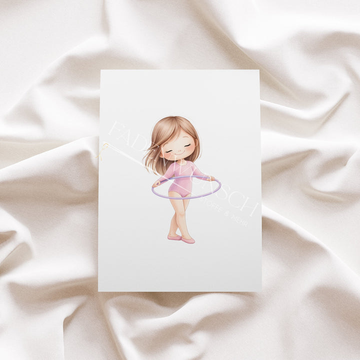 Vorbestellung | Bügelbild "Turnermädchen 3" fadenwunsch 