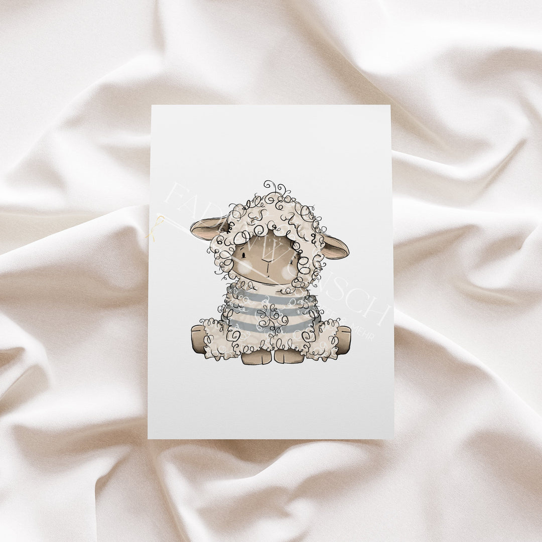 Vorbestellung | Bügelbild "Lämmchen 2" fadenwunsch 