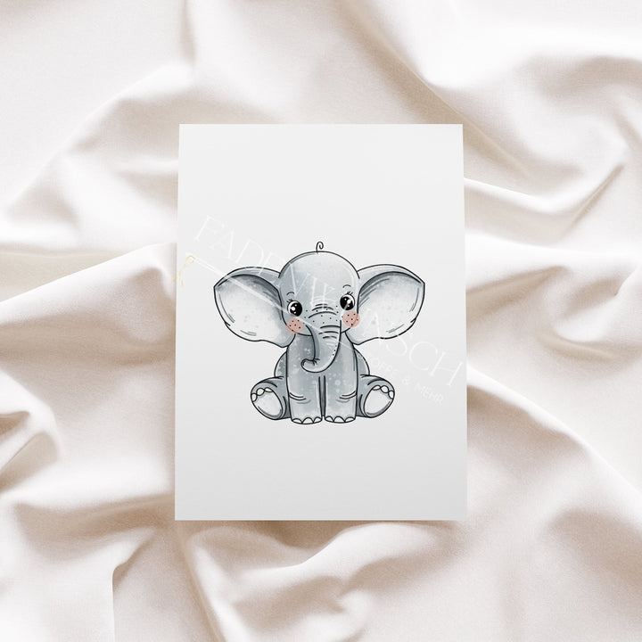 Vorbestellung | Bügelbild "Winter Elephant" fadenwunsch 