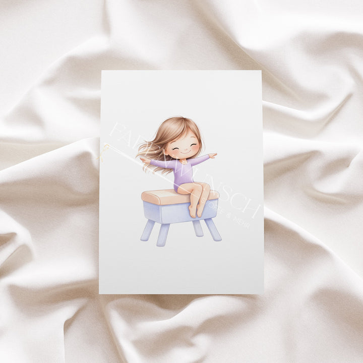 Vorbestellung | Bügelbild "Turnermädchen 4" fadenwunsch 