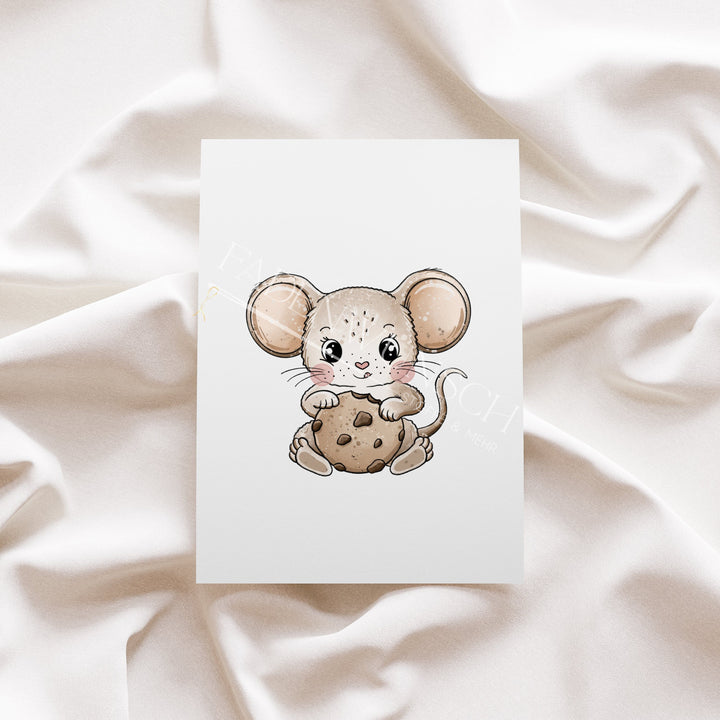 Vorbestellung | Bügelbild "Mäuserich" fadenwunsch 