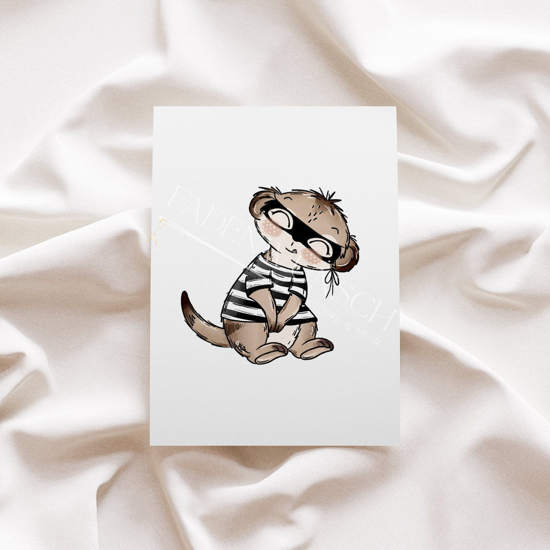Vorbestellung | Bügelbild "Little Bandits Creme 3" fadenwunsch 