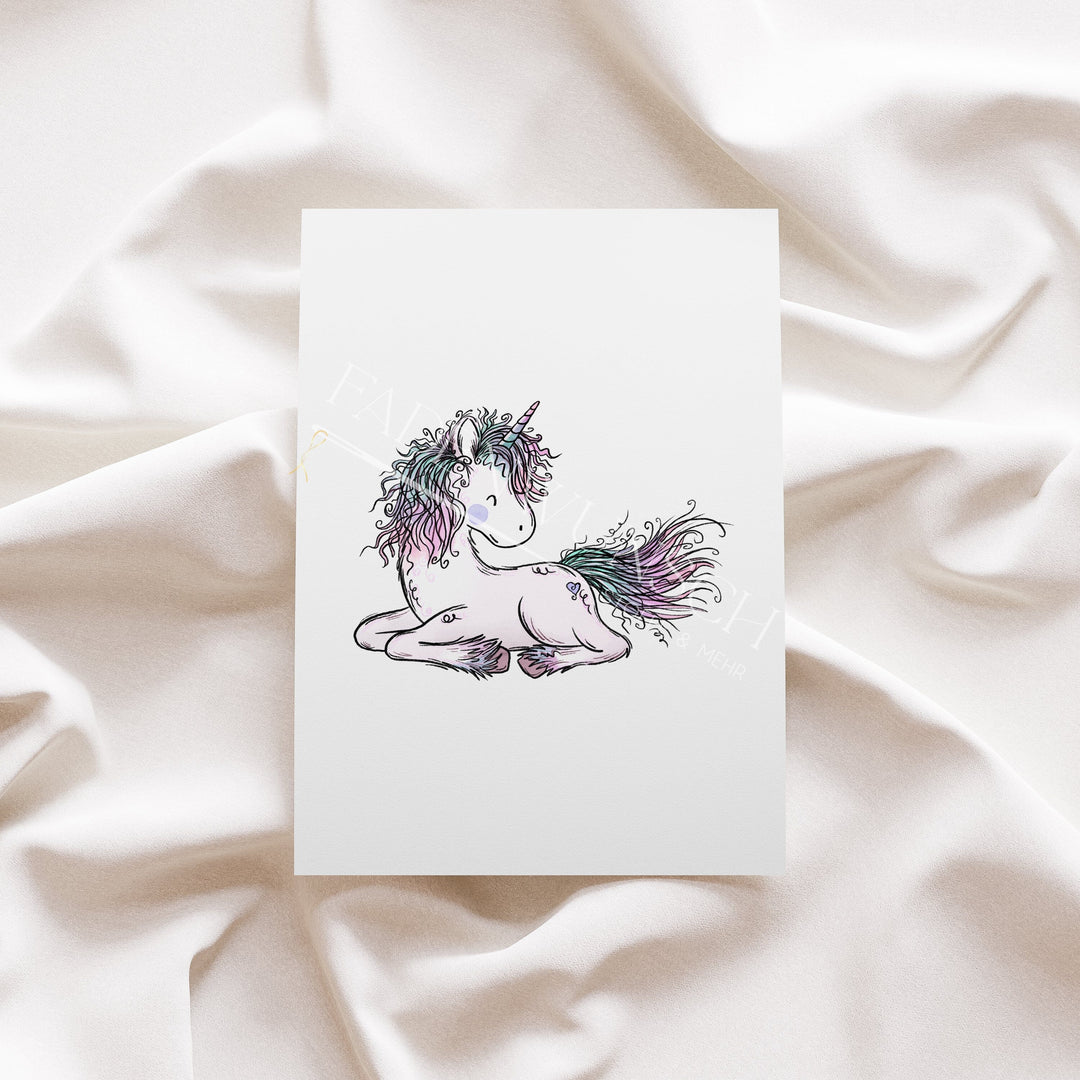Vorbestellung | Bügelbild "Einhornzeit 6" fadenwunsch 