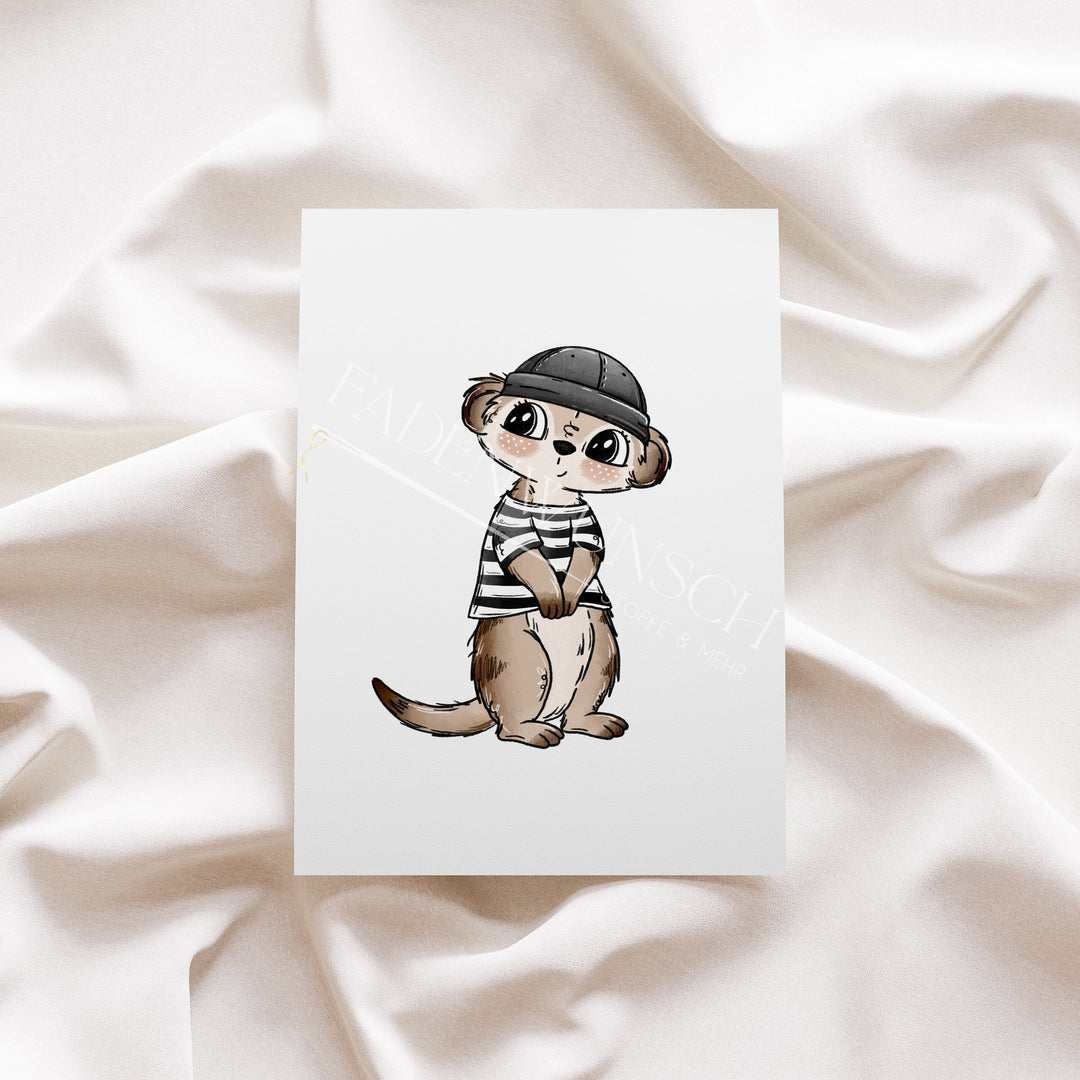 Vorbestellung | Bügelbild "Little Bandits Creme 1" fadenwunsch 