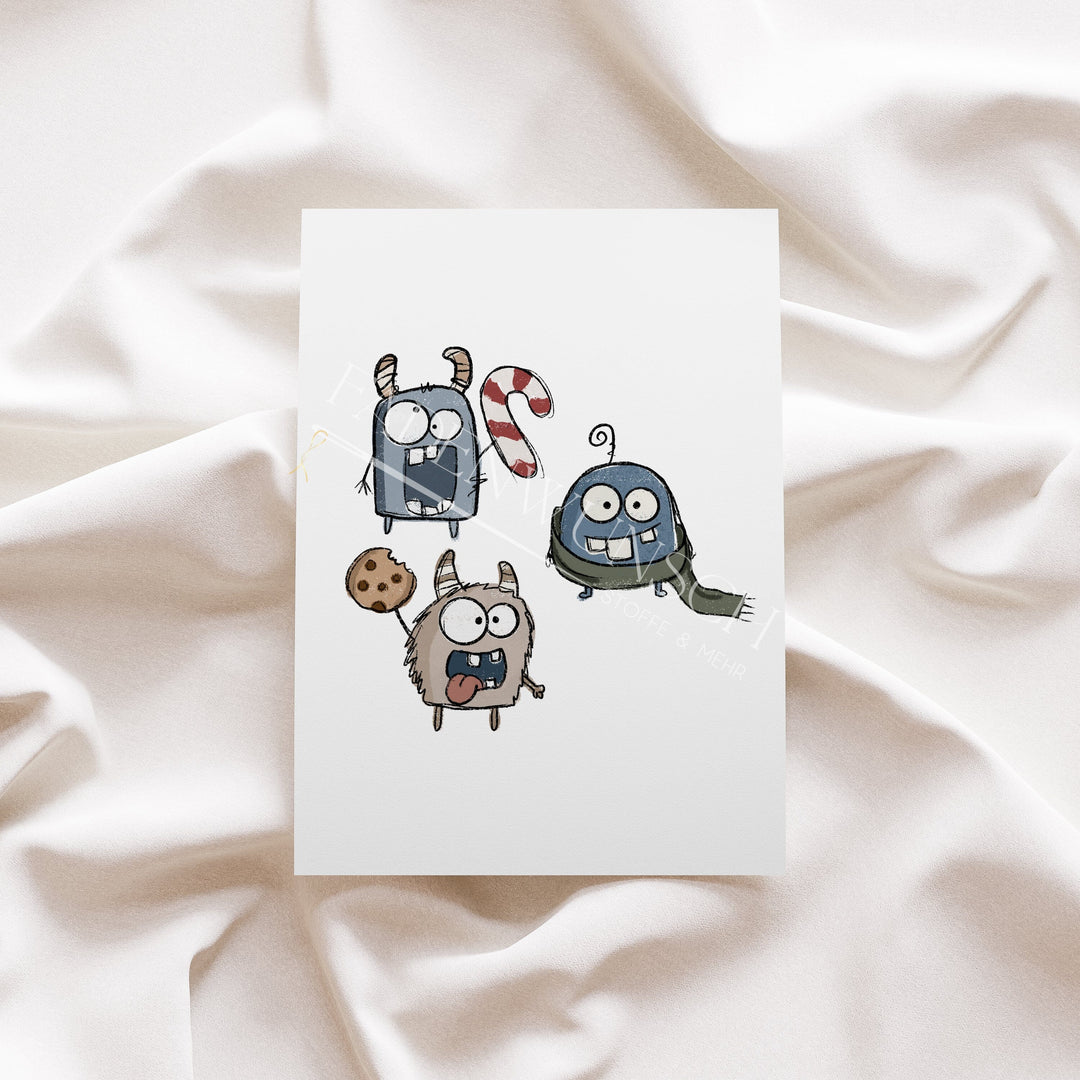 Vorbestellung | Bügelbild "Winter Monster" fadenwunsch 
