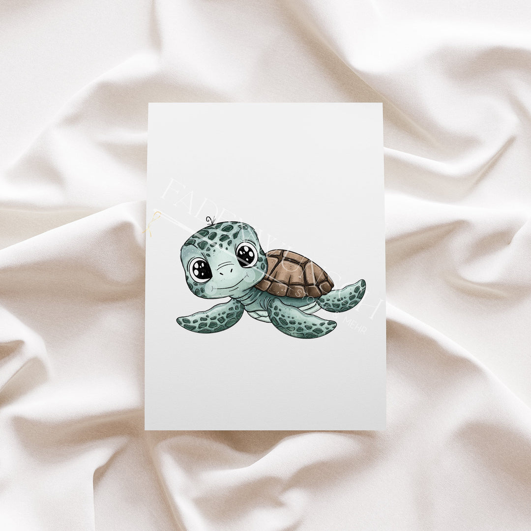 Vorbestellung | Bügelbild "Schildkrötenliebe 1" fadenwunsch 
