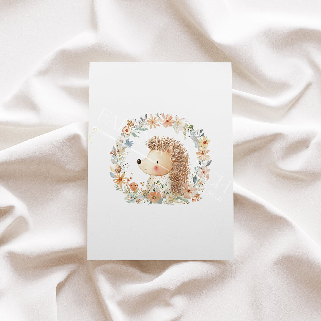 Vorbestellung | Bügelbild "Blossom Hedgehog" fadenwunsch 