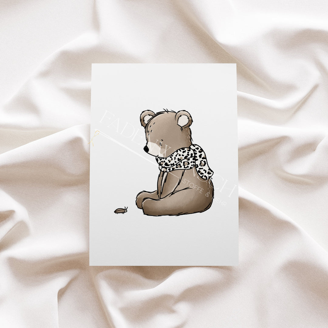 Vorbestellung | Bügelbild "Herbstbär Leo 1" fadenwunsch 