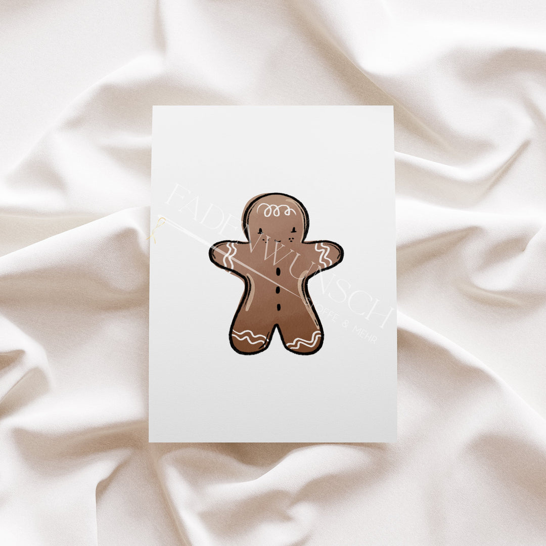 Vorbestellung | Bügelbild "Xmas Parts Lebkuchenmann" fadenwunsch 