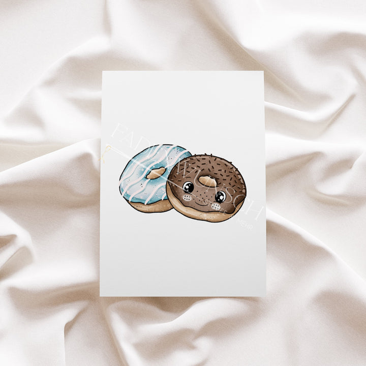 Vorbestellung | Bügelbild "Donut Love Blau" fadenwunsch 