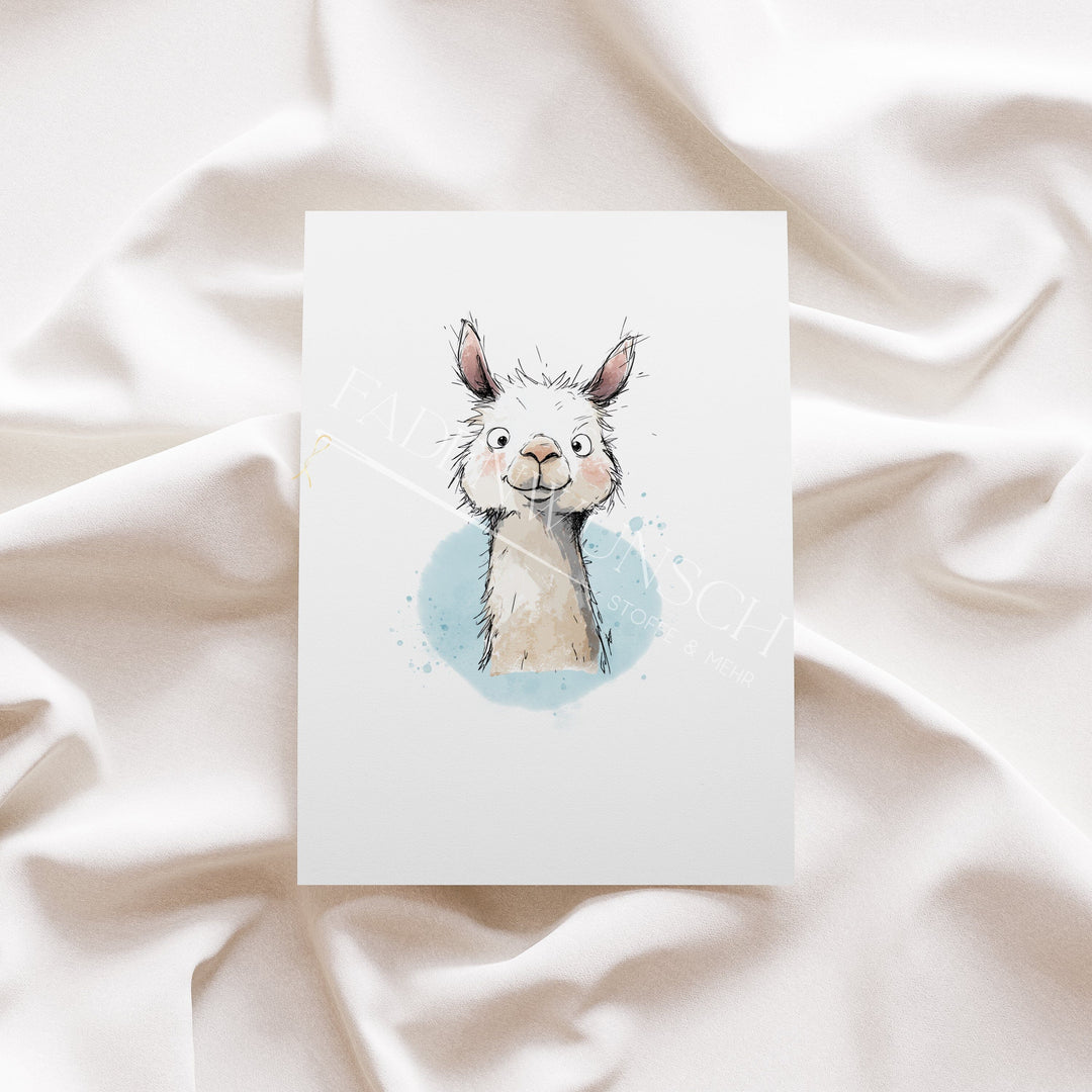 Vorbestellung | Bügelbild "Lama Vibes" fadenwunsch 
