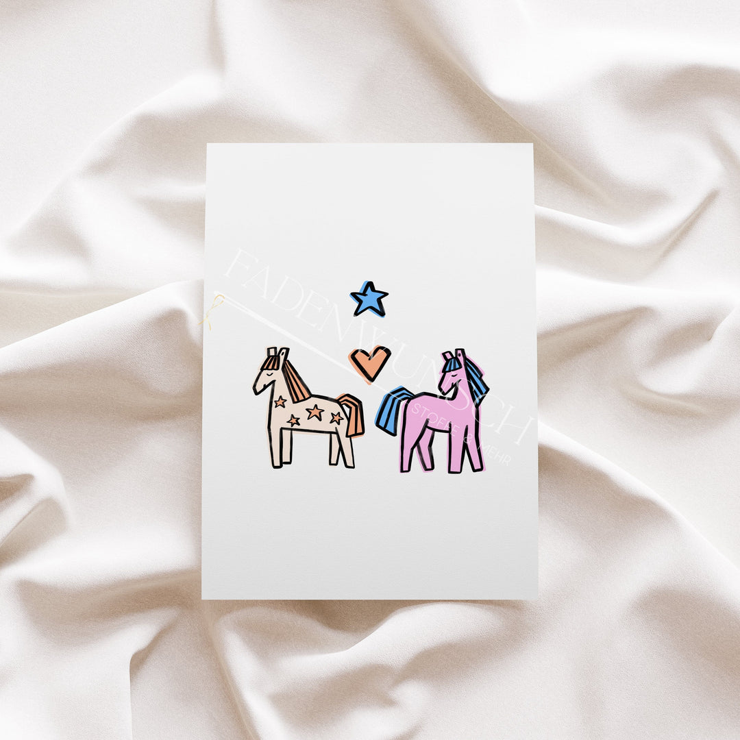 Vorbestellung | Bügelbild "Horse Scratch" fadenwunsch 