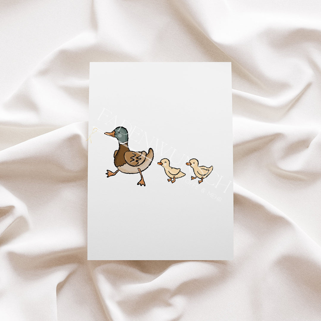 Vorbestellung | Bügelbild "Entenglück Kombi 1" fadenwunsch 