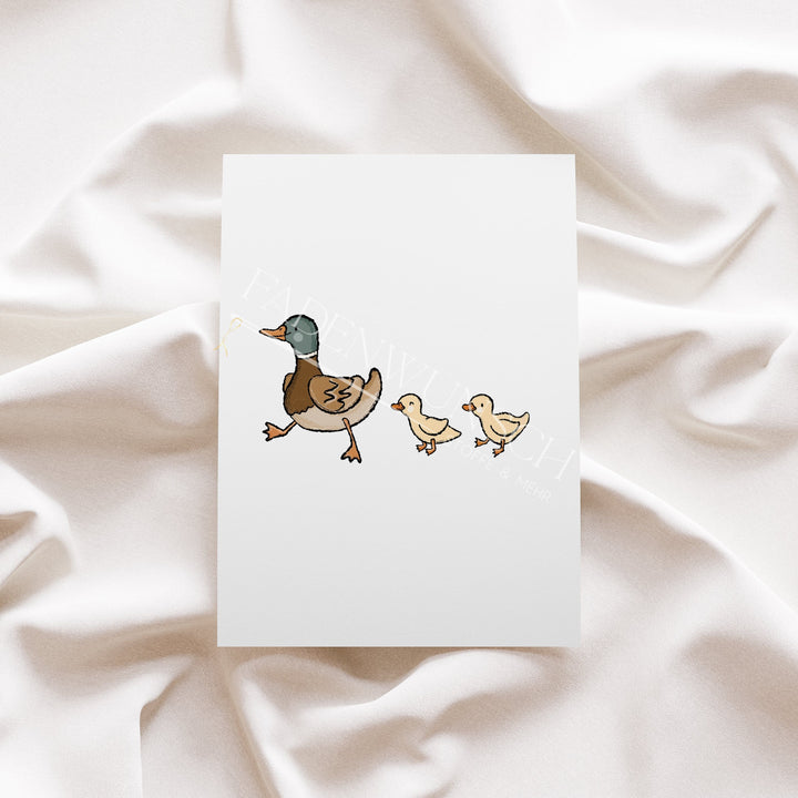 Vorbestellung | Bügelbild "Entenglück Kombi 1" fadenwunsch 