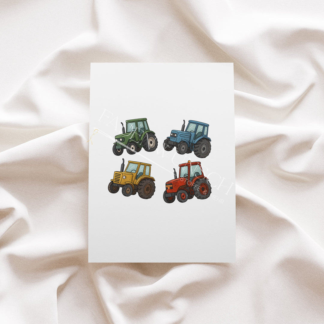 Vorbestellung | Bügelbild "Treckerparade" fadenwunsch 