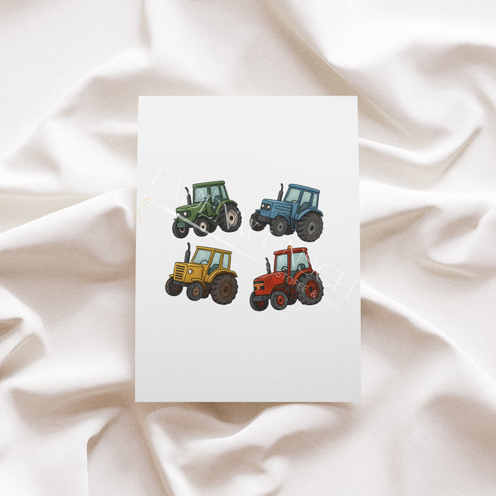 Vorbestellung | Bügelbild "Treckerparade" fadenwunsch 