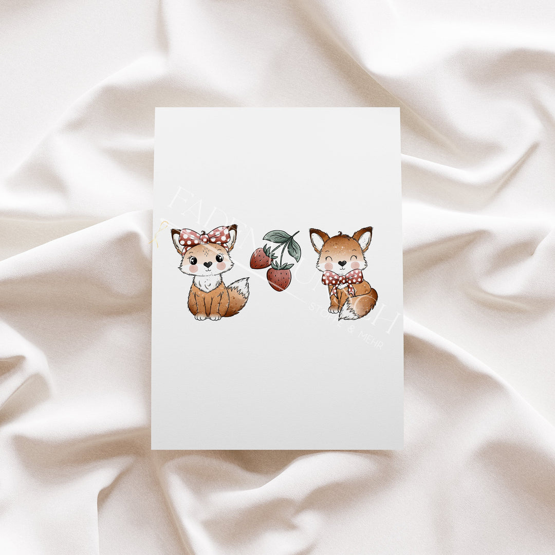 Vorbestellung | Bügelbild "Fox World Kombi" fadenwunsch 